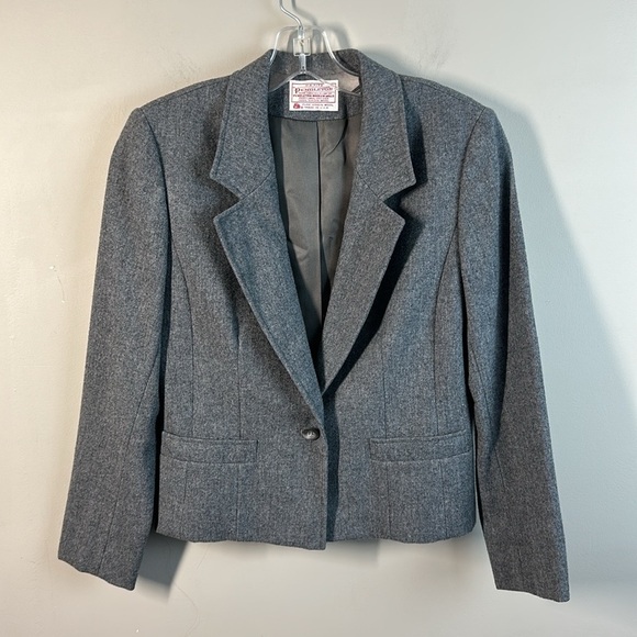 Pendleton Women Vintage 100% Virgin Wool Classic Blazer Sz 2P Academia Old Money - Picture 1 of 13